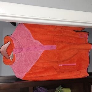 Davi Dani colorblock sherpa pullover jacket - NEW - XS